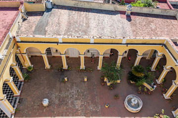 courtyard in trinidad on cuba