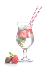 Summer cocktail - strawberry Mojito 