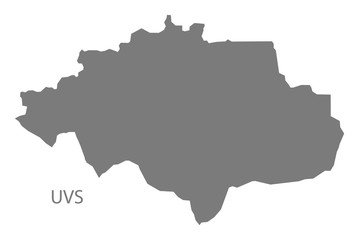 Uvs Mongolia Map grey