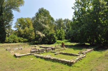 Fototapeta na wymiar Ancient Dion - the sanctuaries of Isis and Demeter