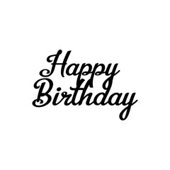 Happy birthday inscription