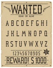 Western style font