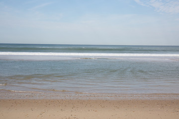 Summer beach and sea, beautiful sea view on the morning
