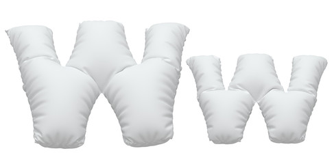 White pillow font.