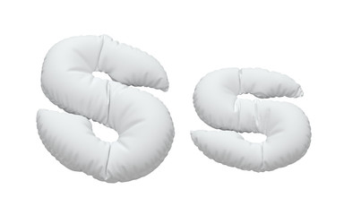 White pillow font.