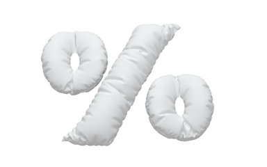 White pillow font.