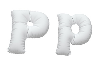 White pillow font.
