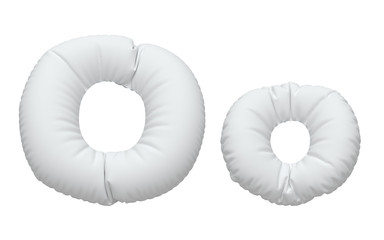 White pillow font.