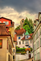 Buildings in the historic centre of Lucerne - Switzerland