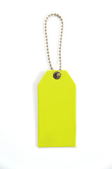 Blank label (tag) on white background. Price tag, gift tag