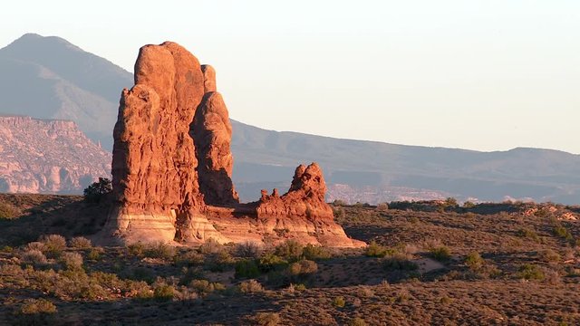 Scenic view of rock formation in Arches National Park