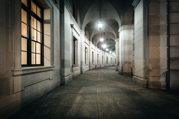 Fototapeta premium Exterior corridor of the Ronald Reagan Building and Internationa