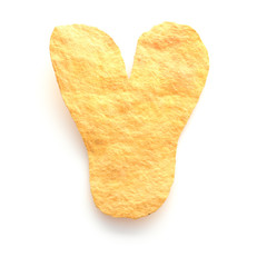 Potato chips font.

