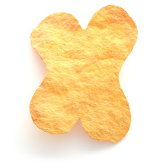 Potato chips font.
