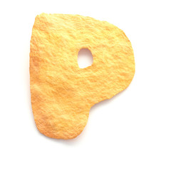Potato chips font.
