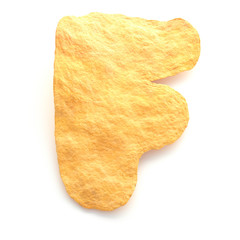 Potato chips font.
