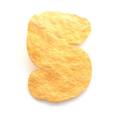 Potato chips font.
