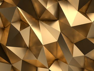 Luxury VIP Gold Abstract Background 3D Rendering - obrazy, fototapety, plakaty