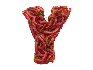 Red pepper font.