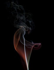 colorful smoke wisp