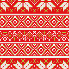 Red Christmas pattern