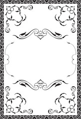 Greeting art nice ornate page