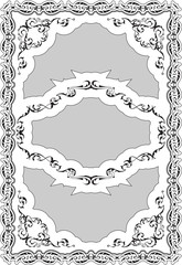 Nice baroque decor art ornate frame