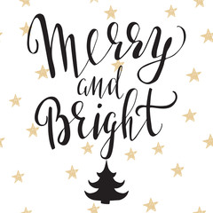 Christmas quote hand lettering