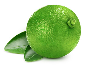 lime isolated on white
