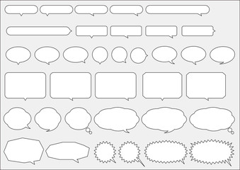 Obraz premium comment balloon illustrations