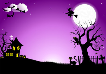 halloween silhouette background