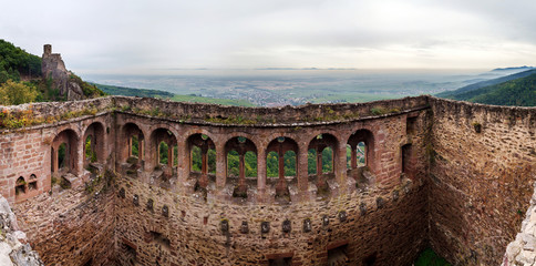 Fototapeta premium Majestic medieval castle Saint-Ulrich on the top of the hill