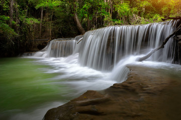 Thailand waterfall in Kanjanaburi (Huay Mae Kamin)