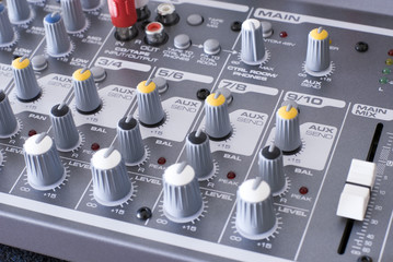 mixing desk knobs