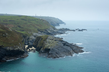 Coastline of Cornwall near St Just