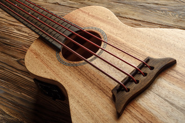 koa ukulele bass