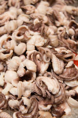 Boiled octopus