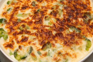  bowl of freshly cooked pasta bake  on buffet