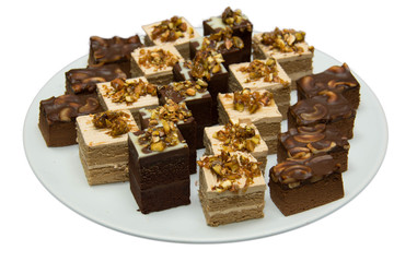  Many small desserts close together decorative