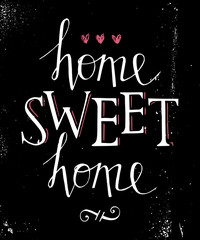 Sweet home hand lettering