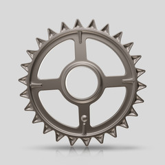 Obraz premium 3d illustration. cogwheel on a white background.