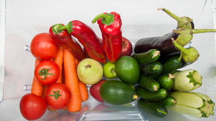 Fototapeta na wymiar Plenty of fruits and vegetables.