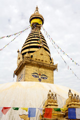 Stupa Swayambhunath in Kathmandu, Nepal.