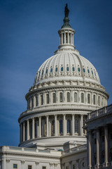 Fototapeta na wymiar The dome of the United States Capitol Building, in Washington, D