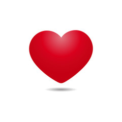 Simple red heart 