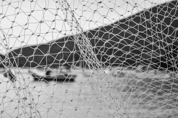 The coast through a fishing net, Brazil