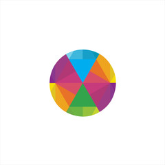 Circle ball geometric logo