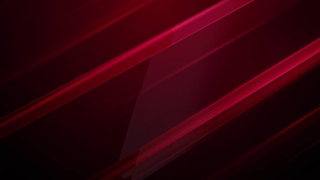 3d animation of red glass cubes spinning in the dark background 