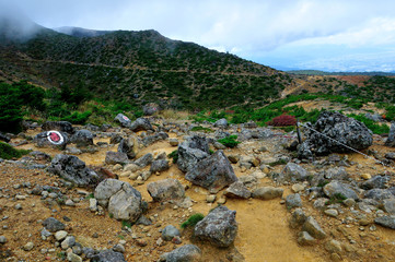 福島県　秋の安達太良山　登山
