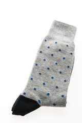 New socks isolated on white